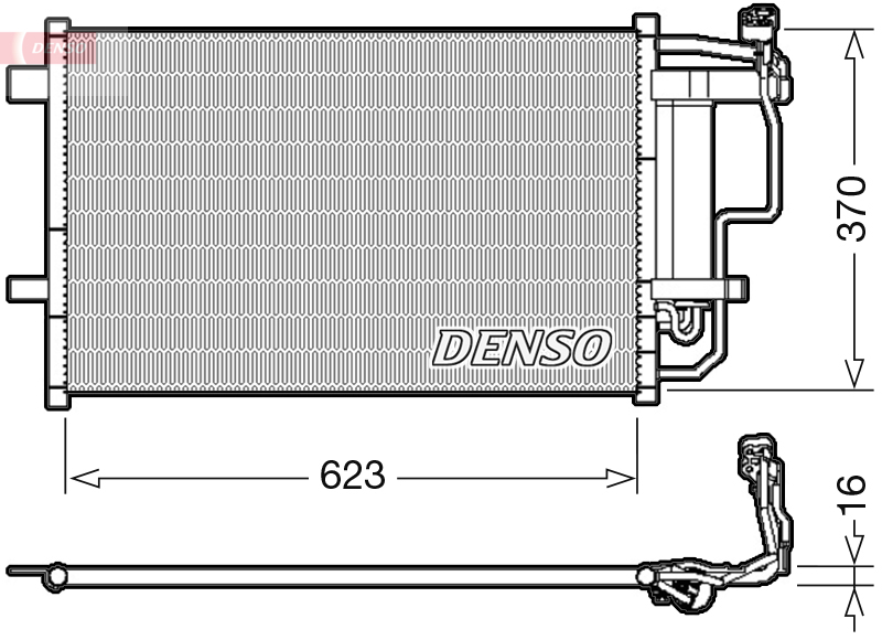 Airco condensor Denso DCN44007