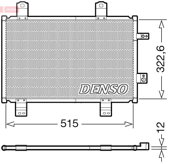 Airco condensor Denso DCN44018