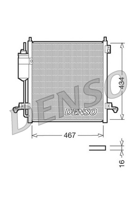 Airco condensor Denso DCN45001