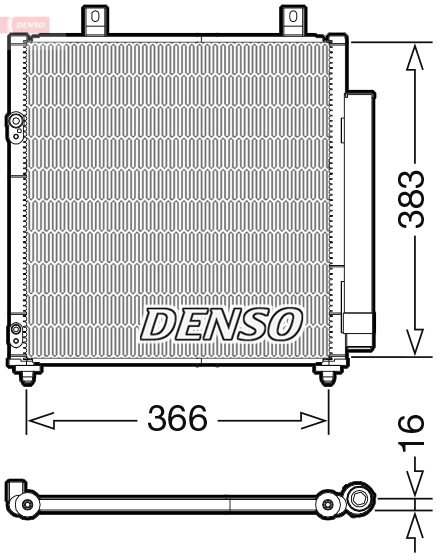 Airco condensor Denso DCN45007