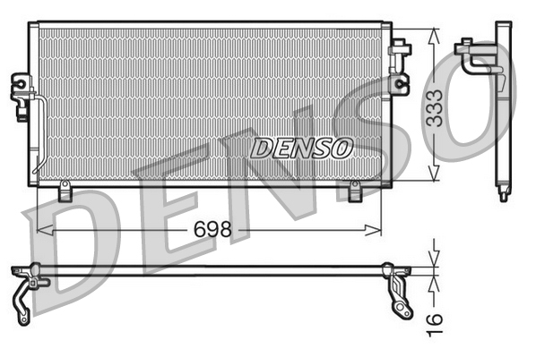 Airco condensor Denso DCN46010