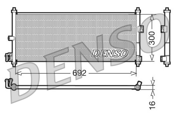 Airco condensor Denso DCN46011