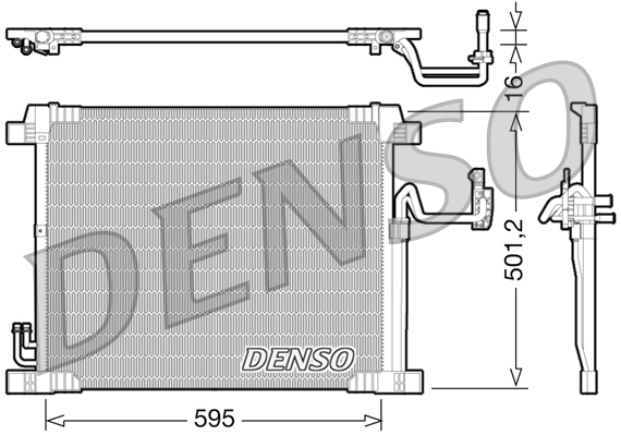 Airco condensor Denso DCN46012