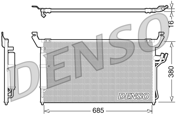 Airco condensor Denso DCN46013