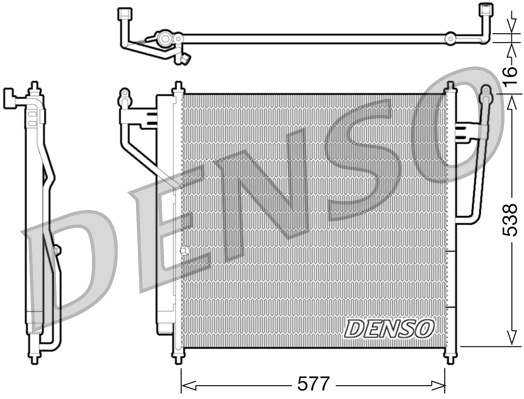 Airco condensor Denso DCN46017