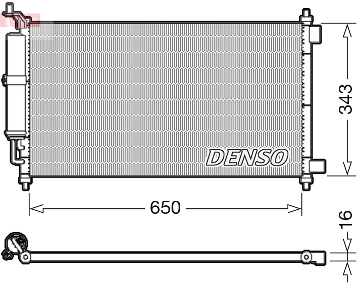 Airco condensor Denso DCN46020