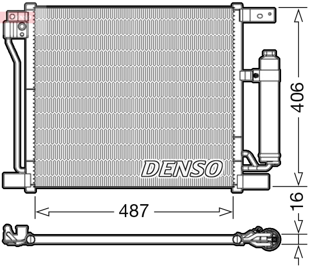 Airco condensor Denso DCN46021