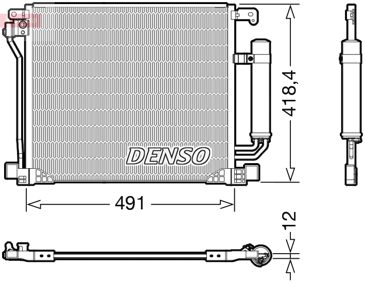 Airco condensor Denso DCN46025