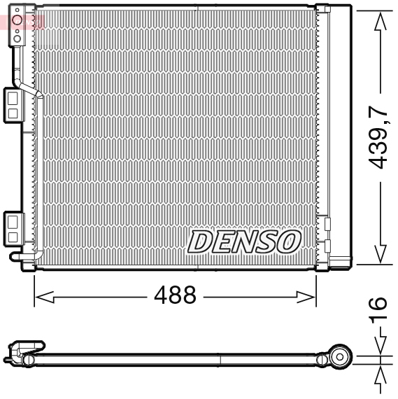 Airco condensor Denso DCN46028