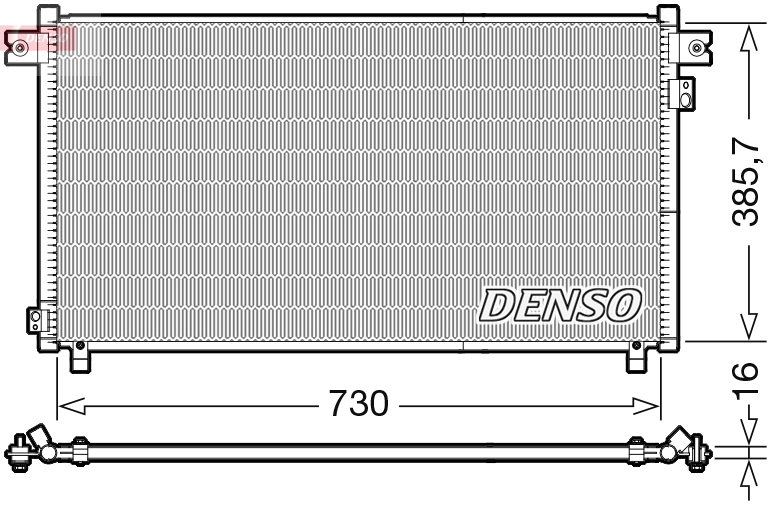 Airco condensor Denso DCN46033