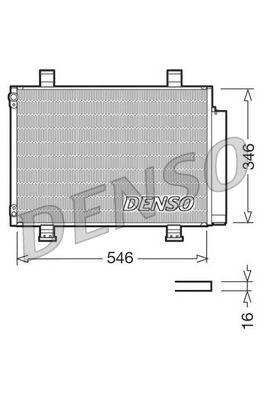 Airco condensor Denso DCN47001