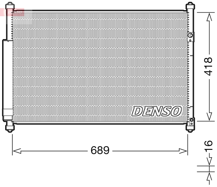 Airco condensor Denso DCN47006