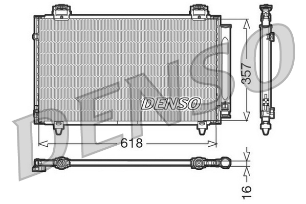 Airco condensor Denso DCN50004