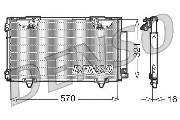 Airco condensor Denso DCN50010