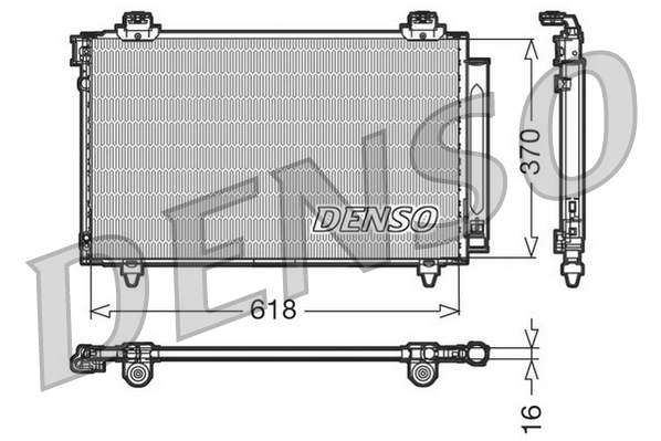 Airco condensor Denso DCN50012