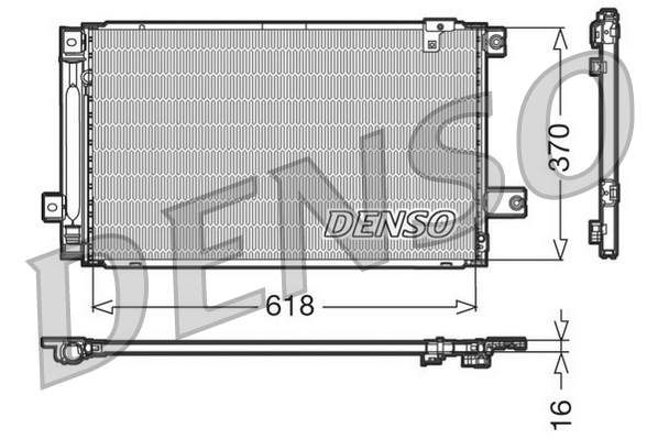 Airco condensor Denso DCN50013