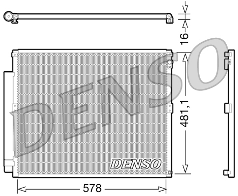 Airco condensor Denso DCN50017