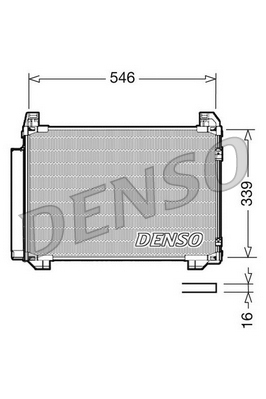 Airco condensor Denso DCN50025