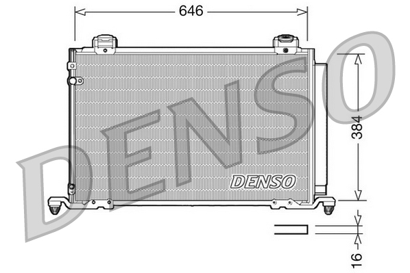 Airco condensor Denso DCN50026