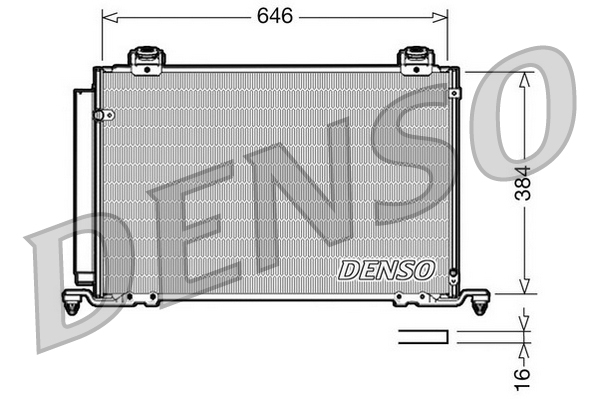 Airco condensor Denso DCN50027