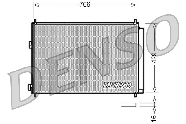 Airco condensor Denso DCN50030