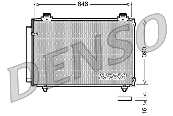 Airco condensor Denso DCN50035