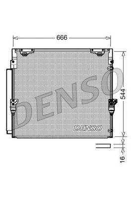 Airco condensor Denso DCN50036