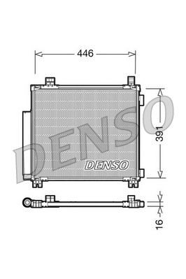 Airco condensor Denso DCN50045