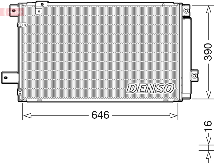 Airco condensor Denso DCN50049