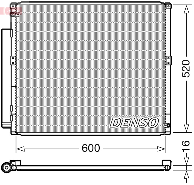 Airco condensor Denso DCN50051