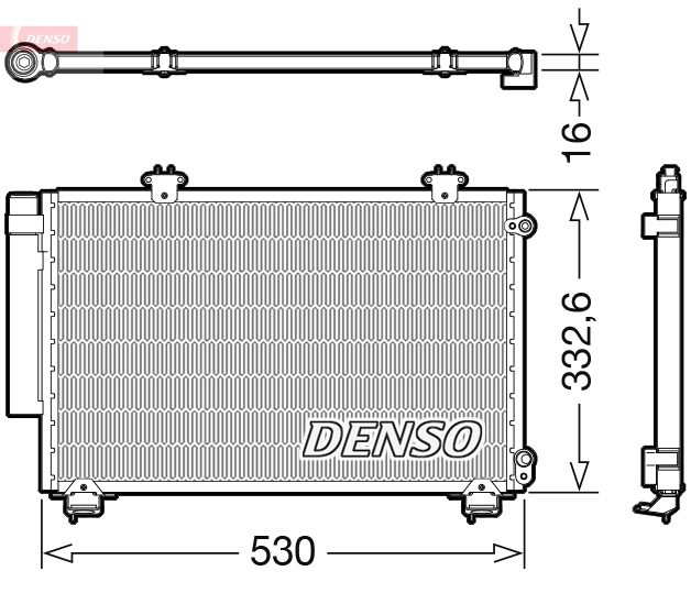 Airco condensor Denso DCN50060