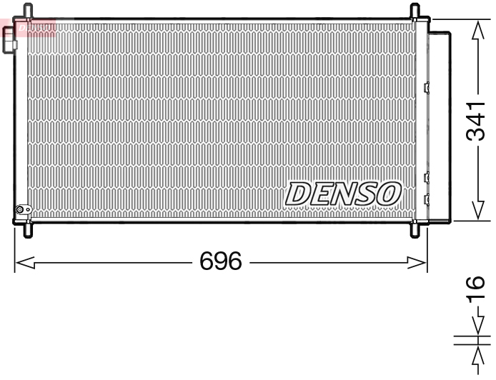 Airco condensor Denso DCN50121