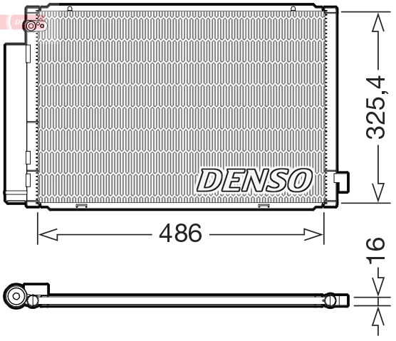 Airco condensor Denso DCN50125