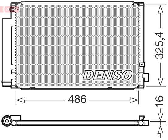 Airco condensor Denso DCN50126