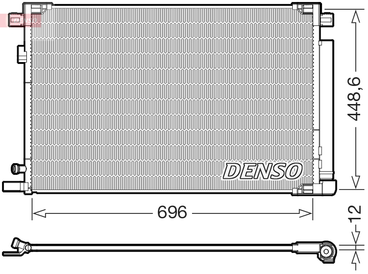 Airco condensor Denso DCN50128