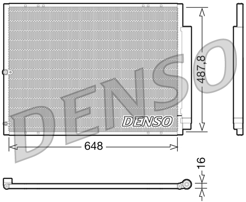 Airco condensor Denso DCN51001