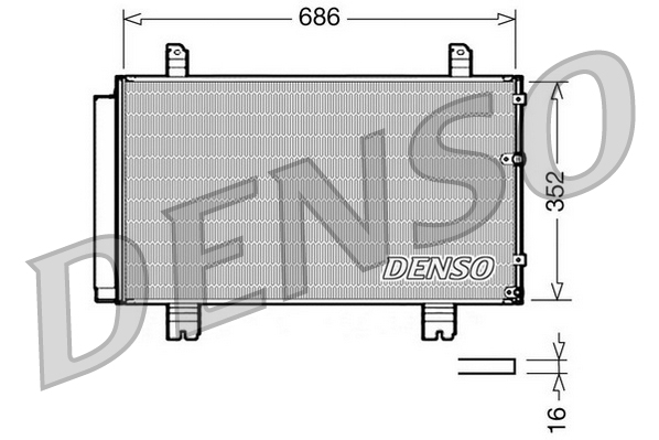 Airco condensor Denso DCN51002