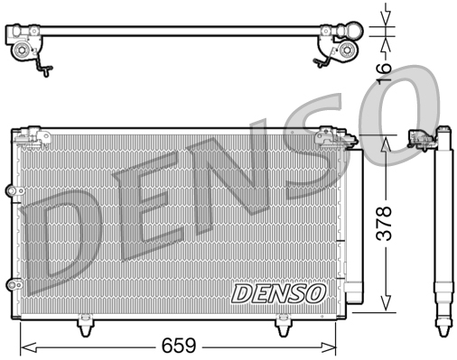 Airco condensor Denso DCN51003