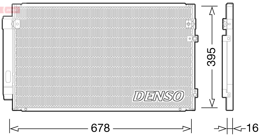 Airco condensor Denso DCN51012