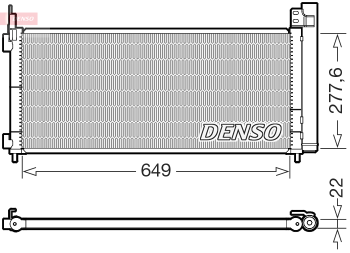 Airco condensor Denso DCN51021