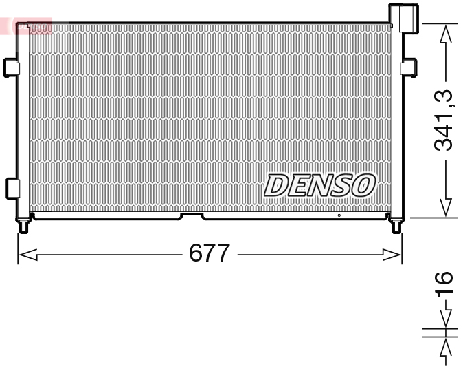 Airco condensor Denso DCN99056