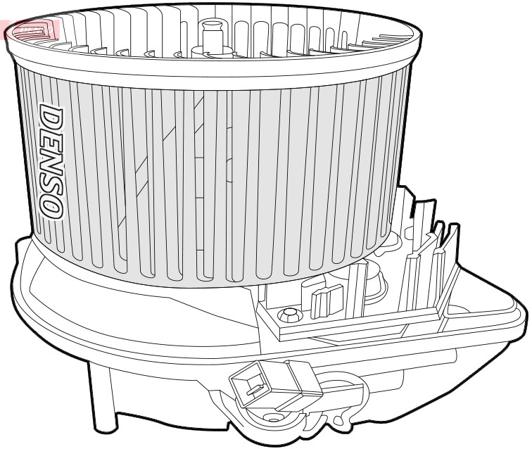 Denso Kachelventilator DEA07015