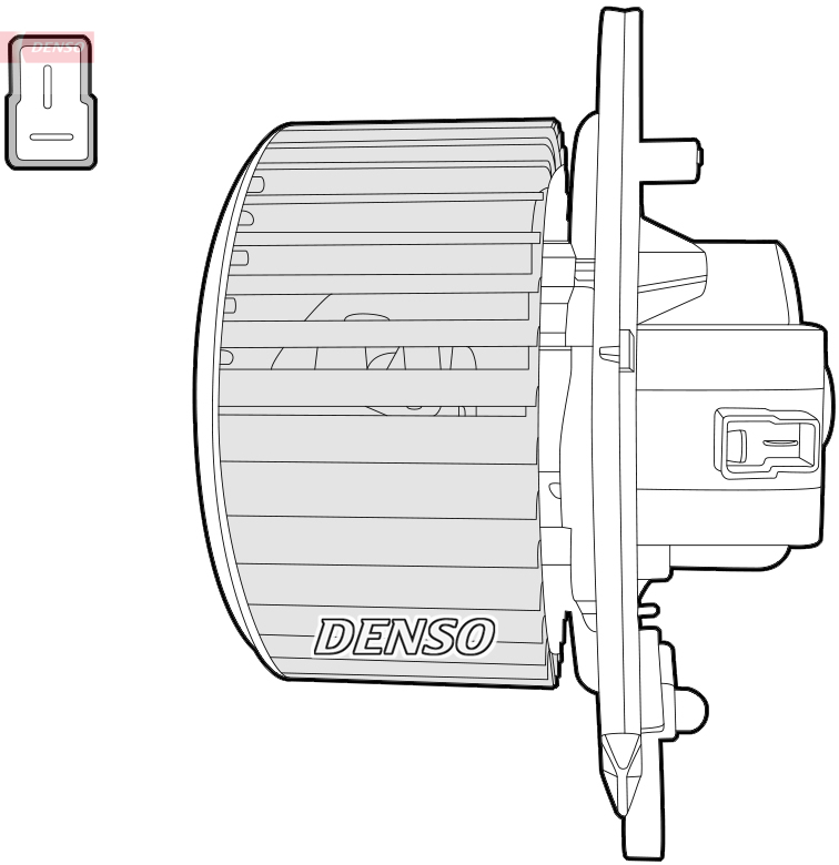 Kachelventilator Denso DEA12004