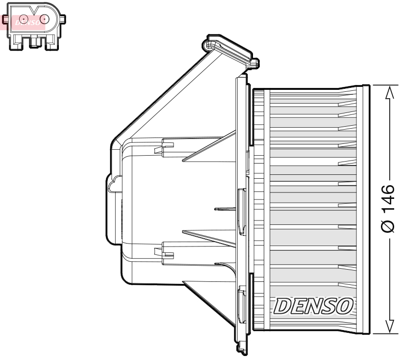 Kachelventilator Denso DEA17032