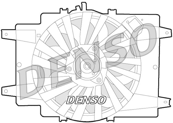 Ventilatorwiel-motorkoeling Denso DER01008