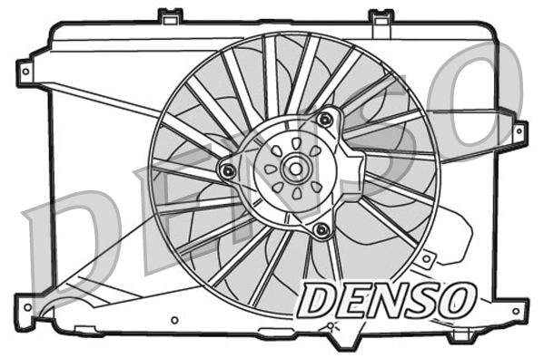 Ventilatorwiel-motorkoeling Denso DER01014