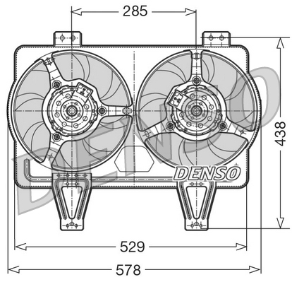 Ventilatorwiel-motorkoeling Denso DER01016