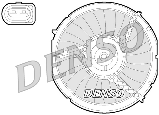 Ventilatorwiel-motorkoeling Denso DER02003