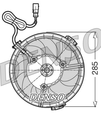 Ventilatorwiel-motorkoeling Denso DER02005