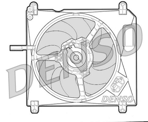 Ventilatorwiel-motorkoeling Denso DER09002